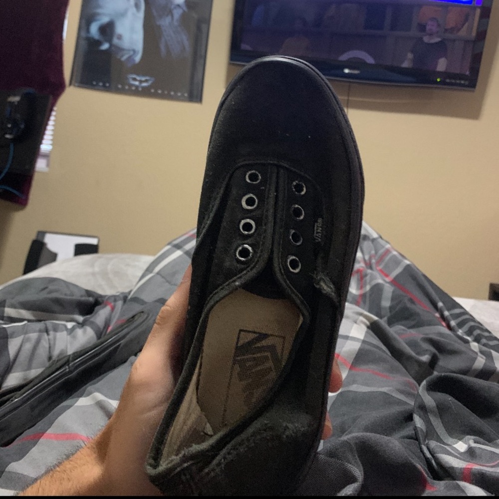 Black vans size 6